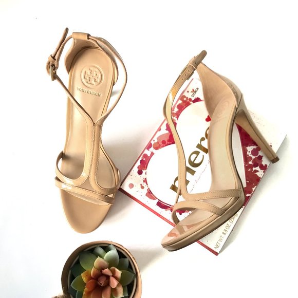 Tory Burch Shoes - TORY BURCH Ankle T Strap Heels Shelley Sandals